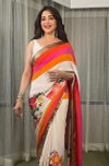 MG 475 Japan Satin Digital Printed Saree Wholesale Price In Surat